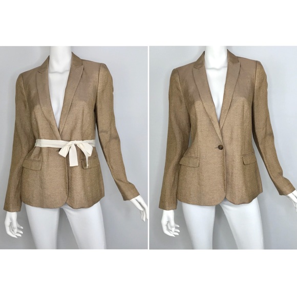 NEW {Madewell} Goldmine Blazer Linen Jacket, $165 - Picture 3 of 8
